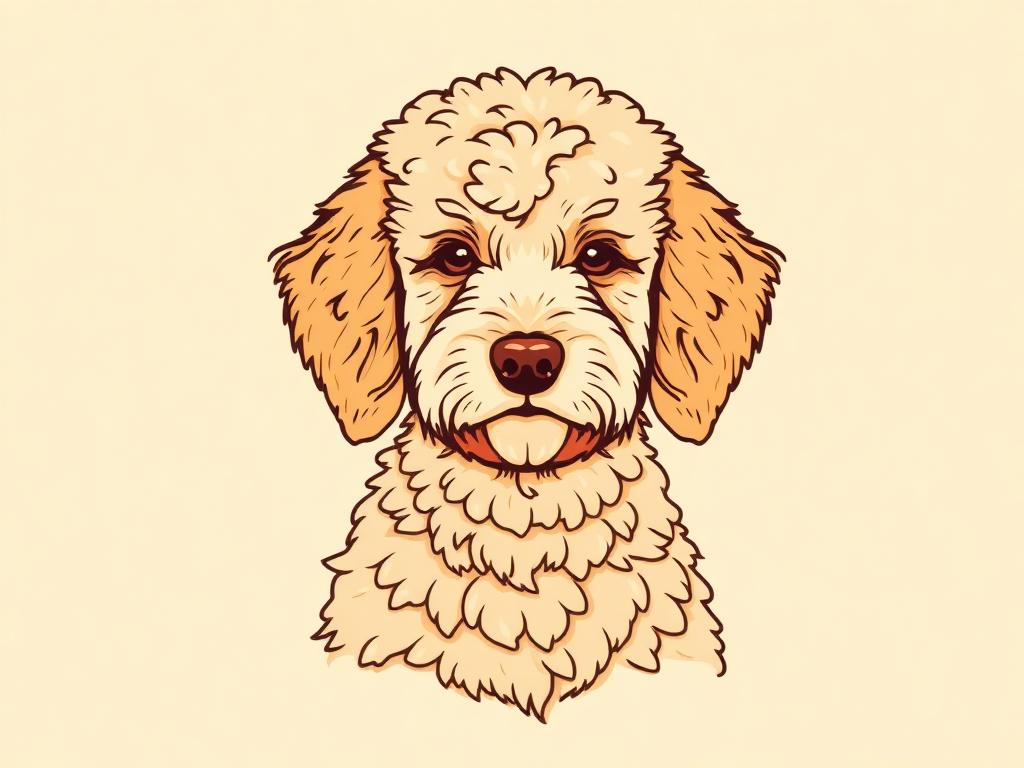 Goldendoodle portrait
