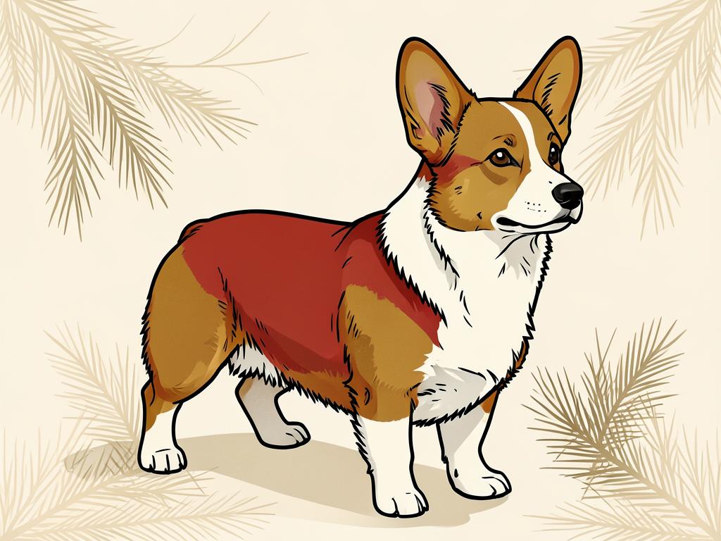 Pembroke Welsh Corgi dog portrait