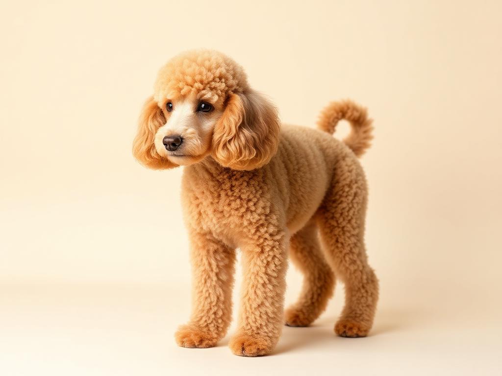 Poodle dog portrait