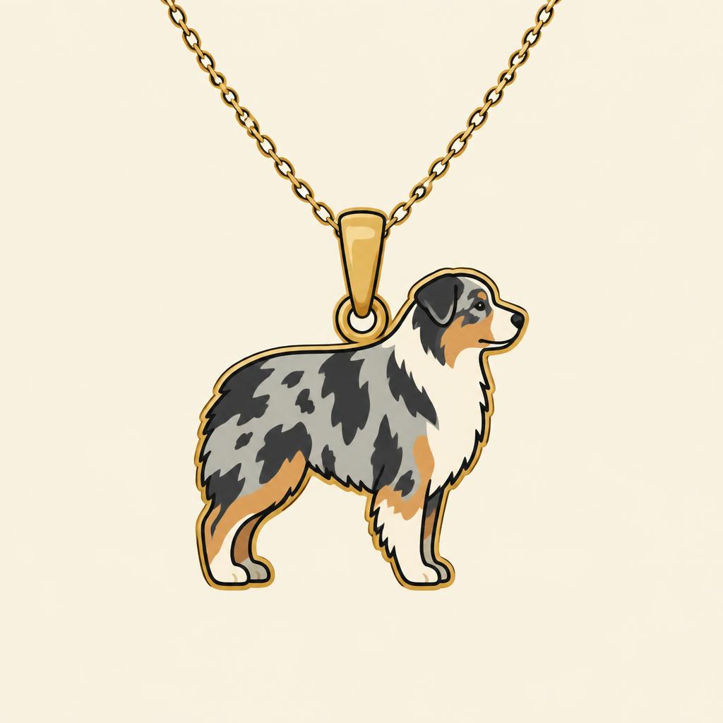 Australian Shepherd Pendant Necklace — gift idea for a Australian Shepherd