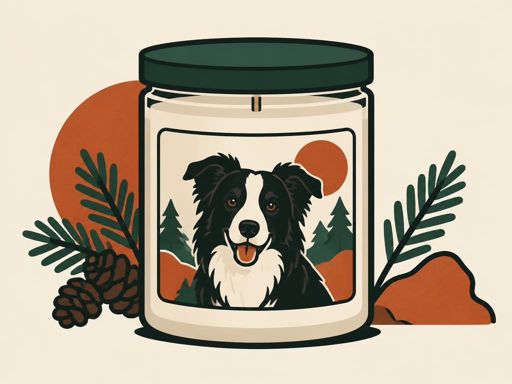 Funny Border Collie Soy Candle — gift idea for a Border Collie