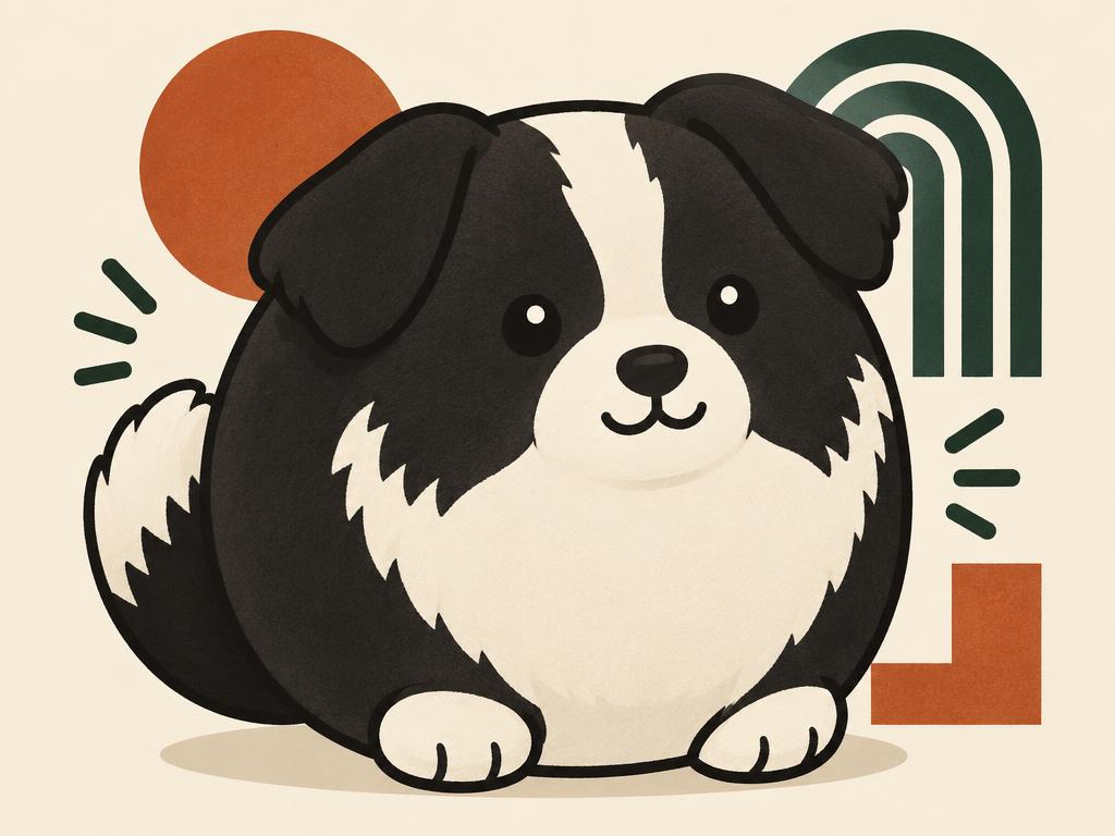 Squishmallows "Monty" the Border Collie Plush, 10" — gift idea for a Border Collie