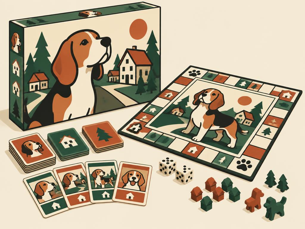 "Beagle-Opoly" Board Game — gift idea for a Beagle