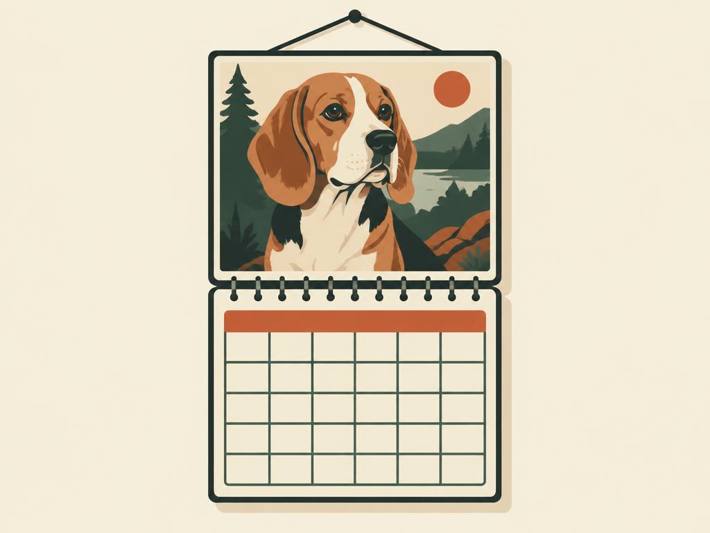 Beagle 2027 Monthly Wall Calendar — gift idea for a Beagle