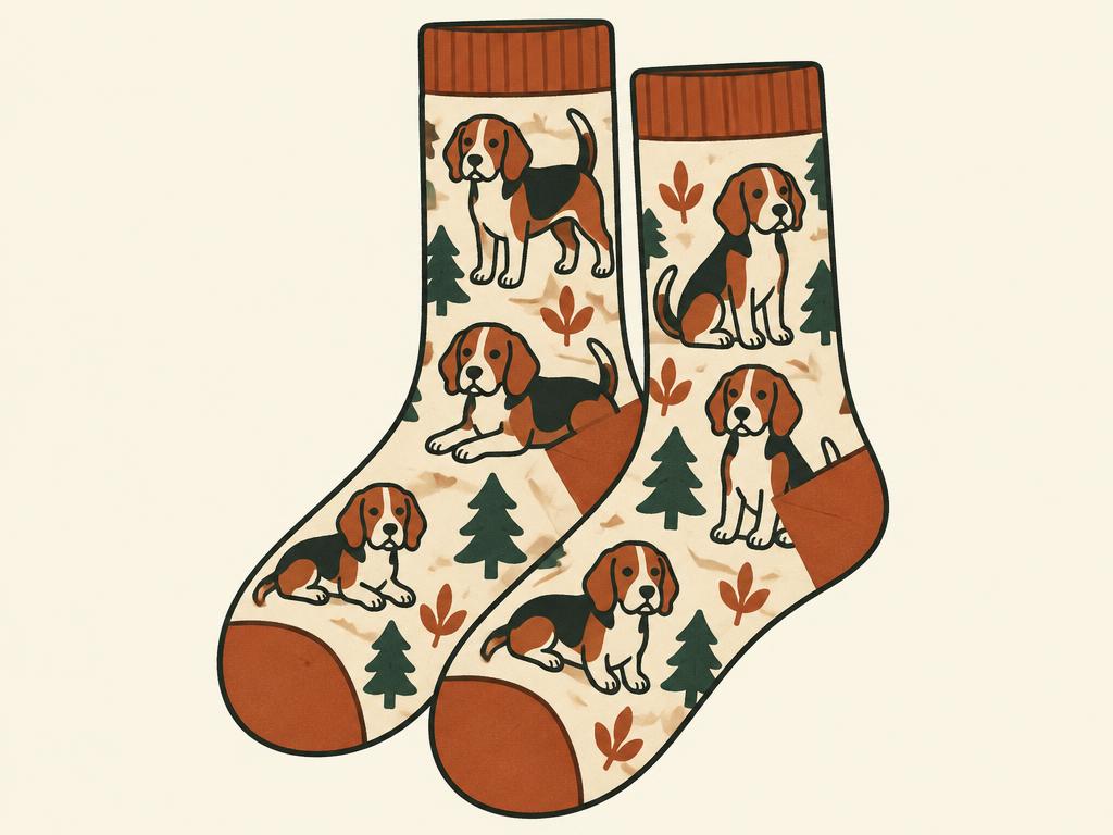 Women's Premium Comfort Beagle Socks — gift idea for a Beagle