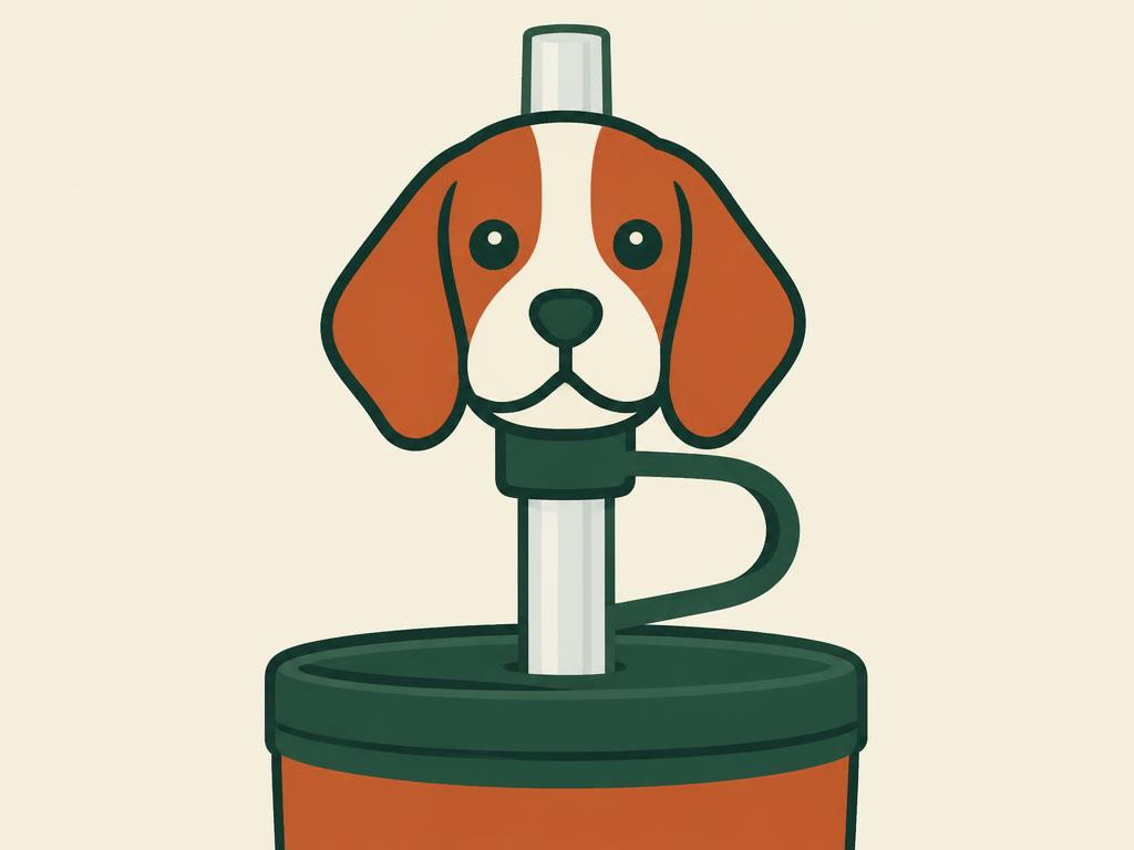 Beagle Straw Topper (fits Stanley Cup) — gift idea for a Beagle