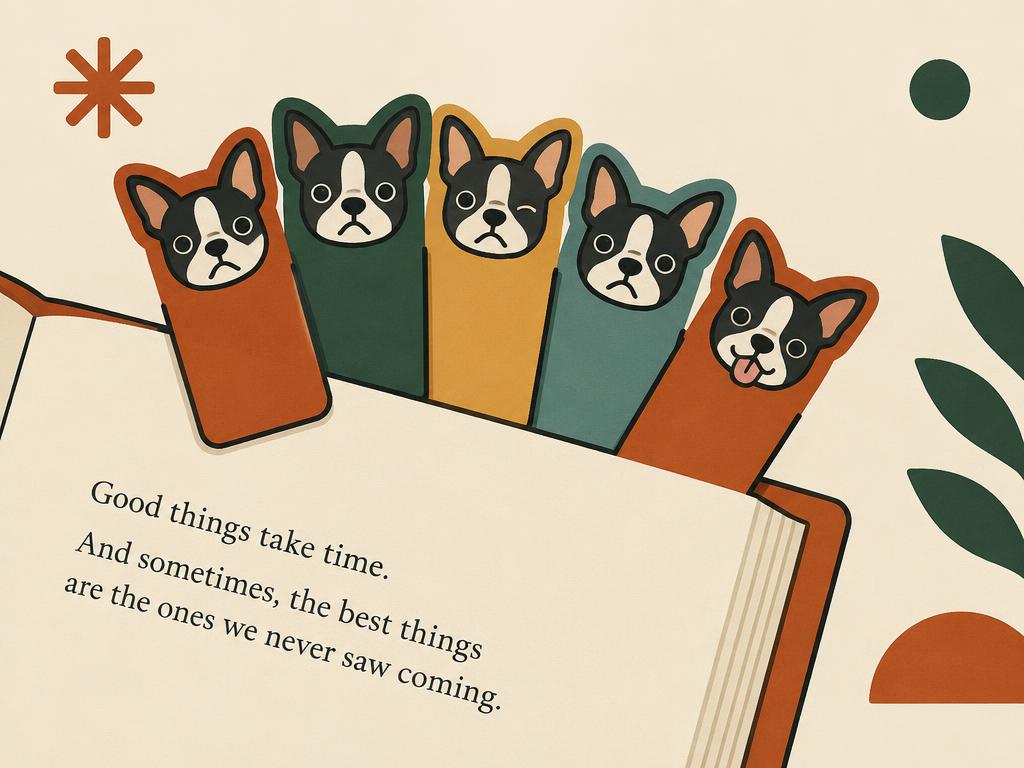 Boston Terrier Magnetic Bookmarks, 15-Pack — gift idea for a Boston Terrier