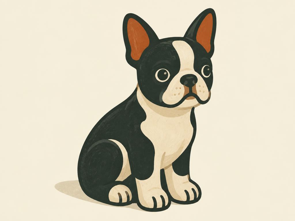 Veronese Design Hand-Painted Boston Terrier Puppy Figurine — gift idea for a Boston Terrier