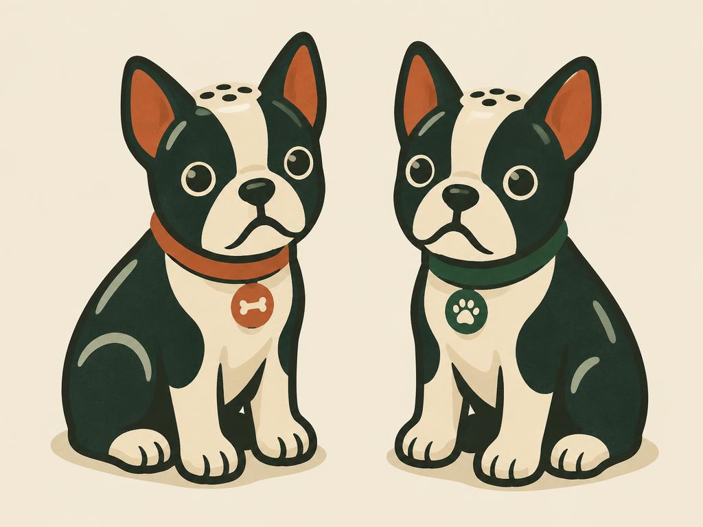 Pacific Giftware Boston Terrier Pups Magnetic Salt & Pepper Shakers — gift idea for a Boston Terrier