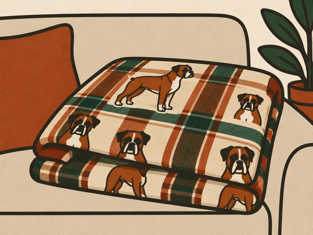 Huglanket Boxer Dog Flannel Throw Blanket — gift idea for a Boxer