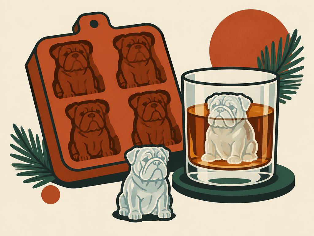 Tovolo Bulldog Craft Ice Cube Mold, 2-Pack — gift idea for a English Bulldog