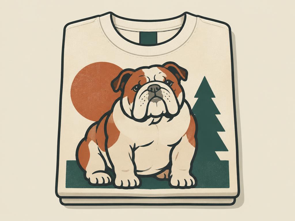 "Bulldog Fatty" Funny English Bulldog T-Shirt — gift idea for a English Bulldog