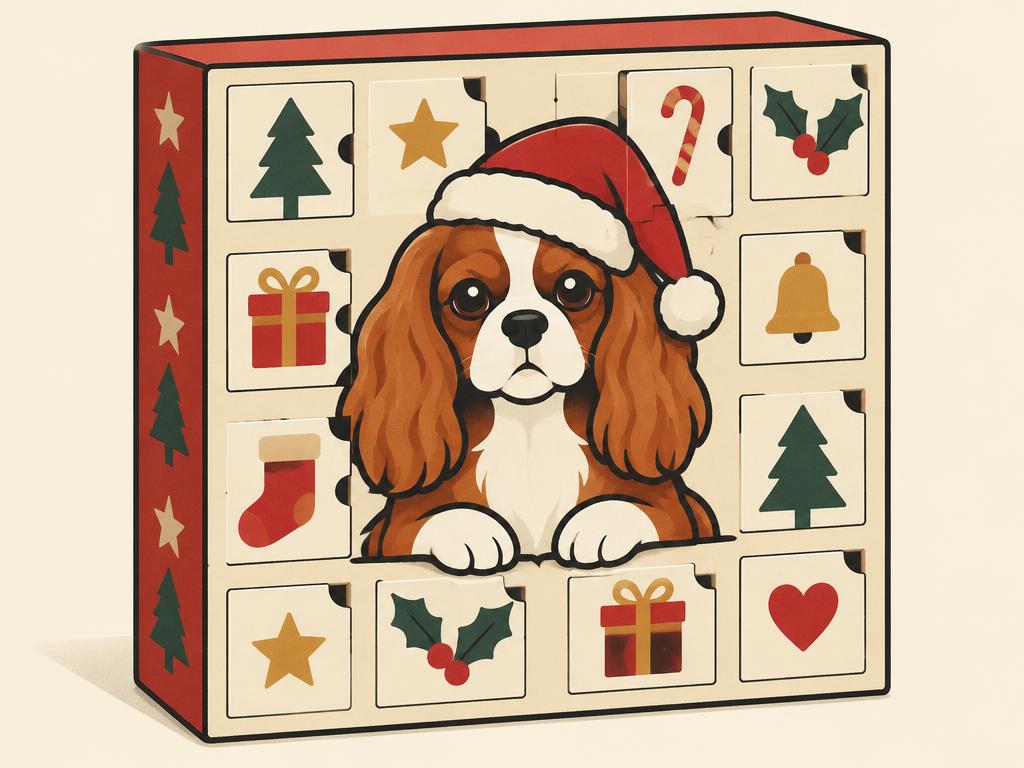 24 Days of Cavalier Christmas Advent Calendar 2026 — gift idea for a Cavalier Spaniel