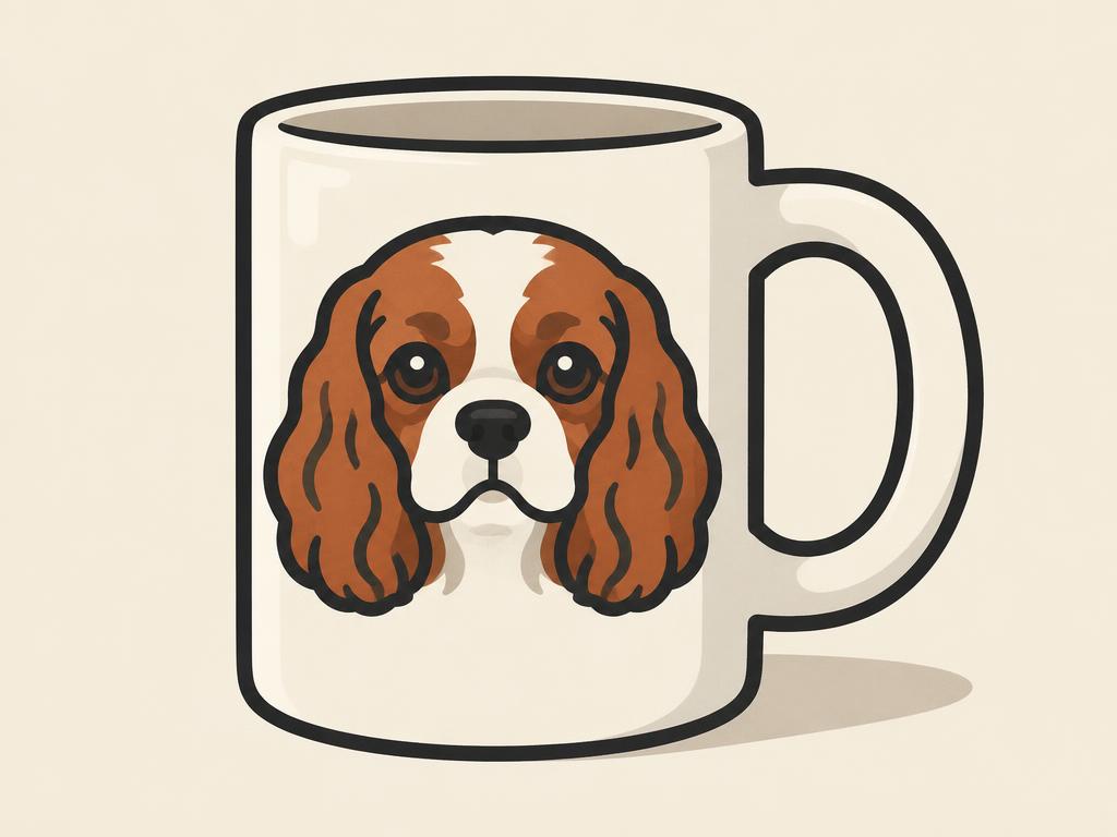 Funny Cavalier King Charles Spaniel Dog Mom Coffee Mug — gift idea for a Cavalier Spaniel