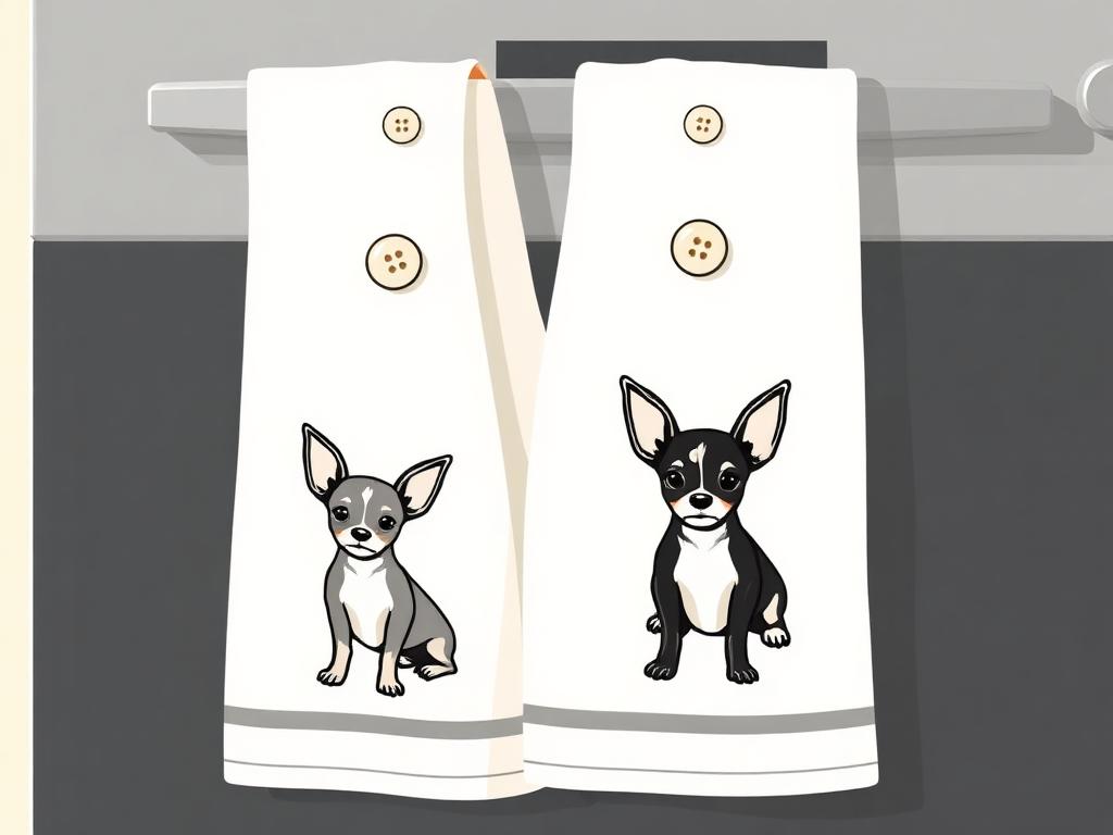 Chihuahua Hanging Kitchen Towels — gift idea for a Chihuahua