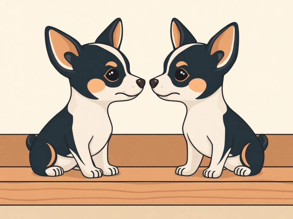 Kissing Chihuahuas Magnetic Figurines — gift idea for a Chihuahua