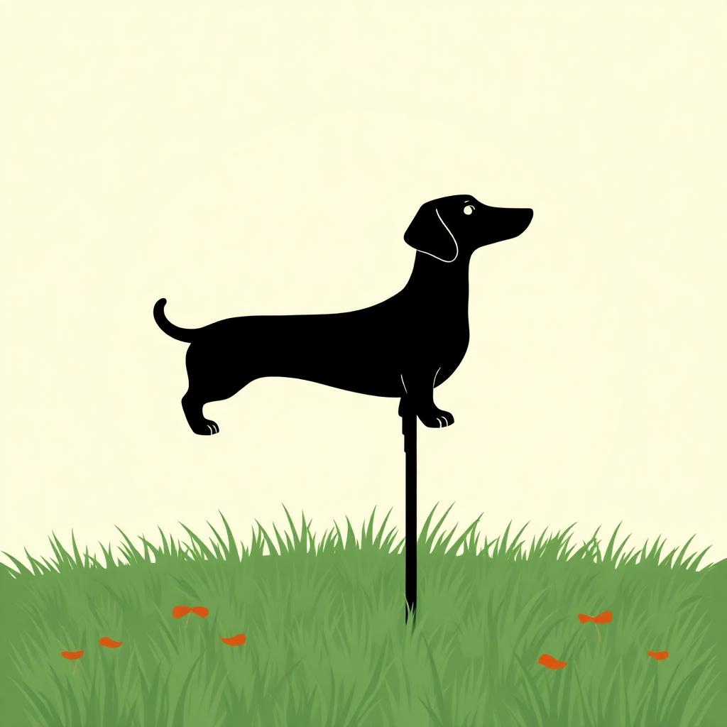 Dachshund Silhouette Yard Decor — gift idea for a Dachshund