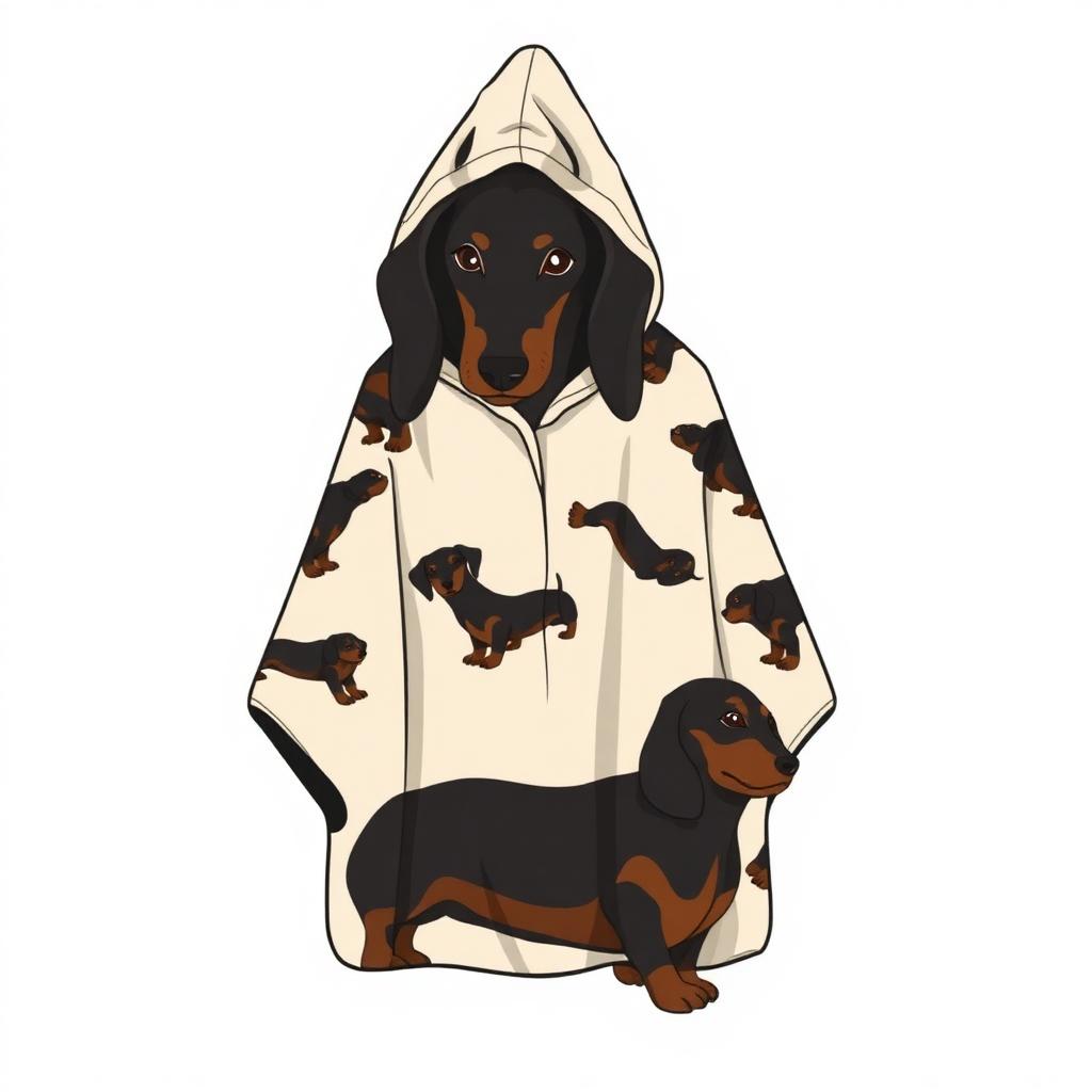 Oversized Wearable Dachshund Blanket — gift idea for a Dachshund