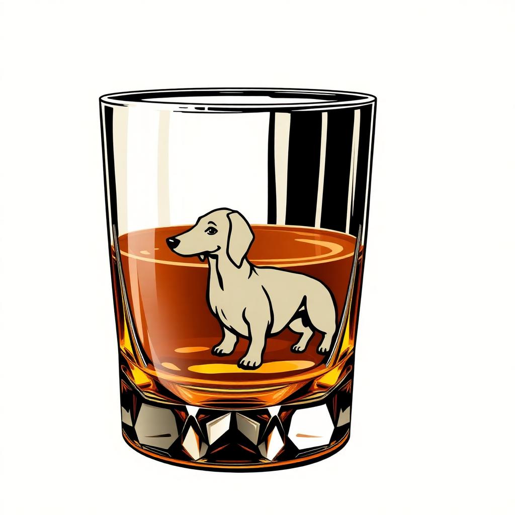 Dachshund Whiskey Glass — gift idea for a Dachshund