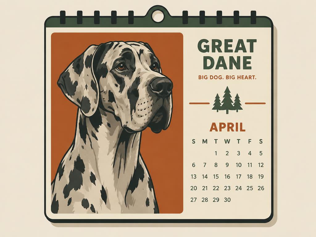 Great Dane 2027 16-Month Wall Calendar, 12x12" — gift idea for a Great Dane