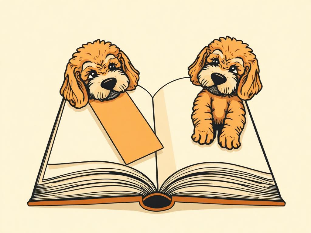 Goldendoodle Bookmarks — gift idea for a Goldendoodle