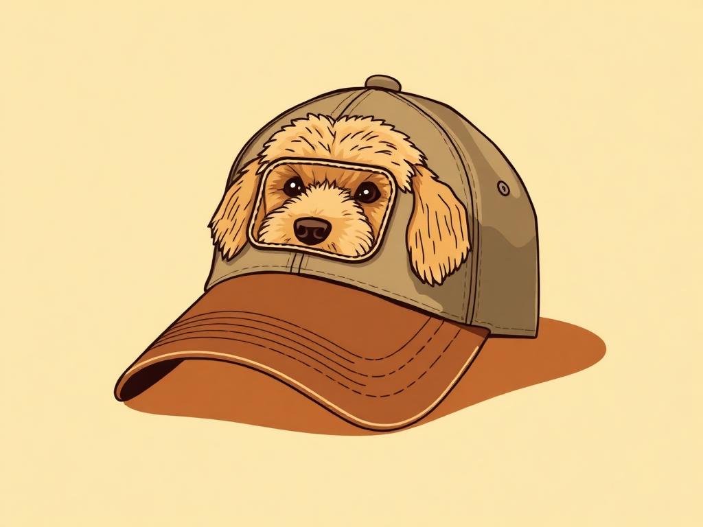 Goldendoodle Mom Embroidered Baseball Hat — gift idea for a Goldendoodle
