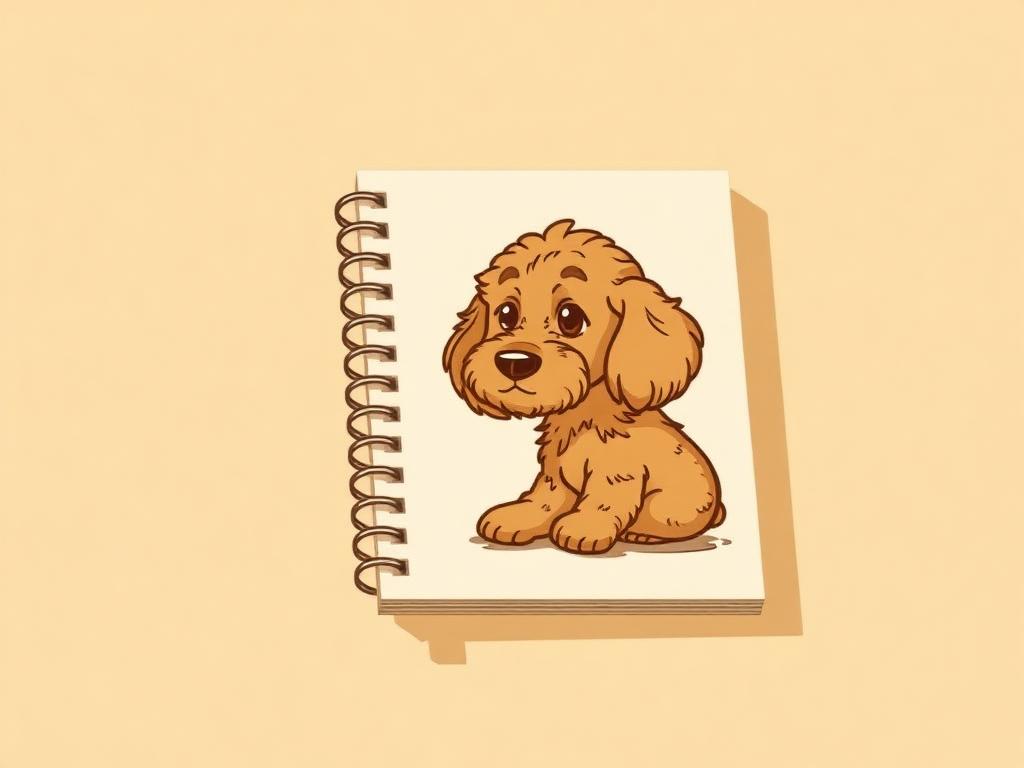 Goldendoodle Spiral Notebook — gift idea for a Goldendoodle
