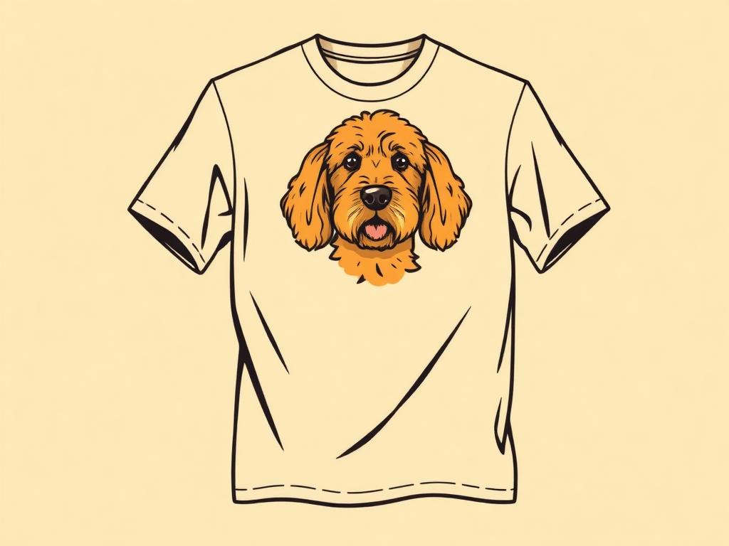 Goldendoodle "The Dood" Retro T-Shirt — gift idea for a Goldendoodle