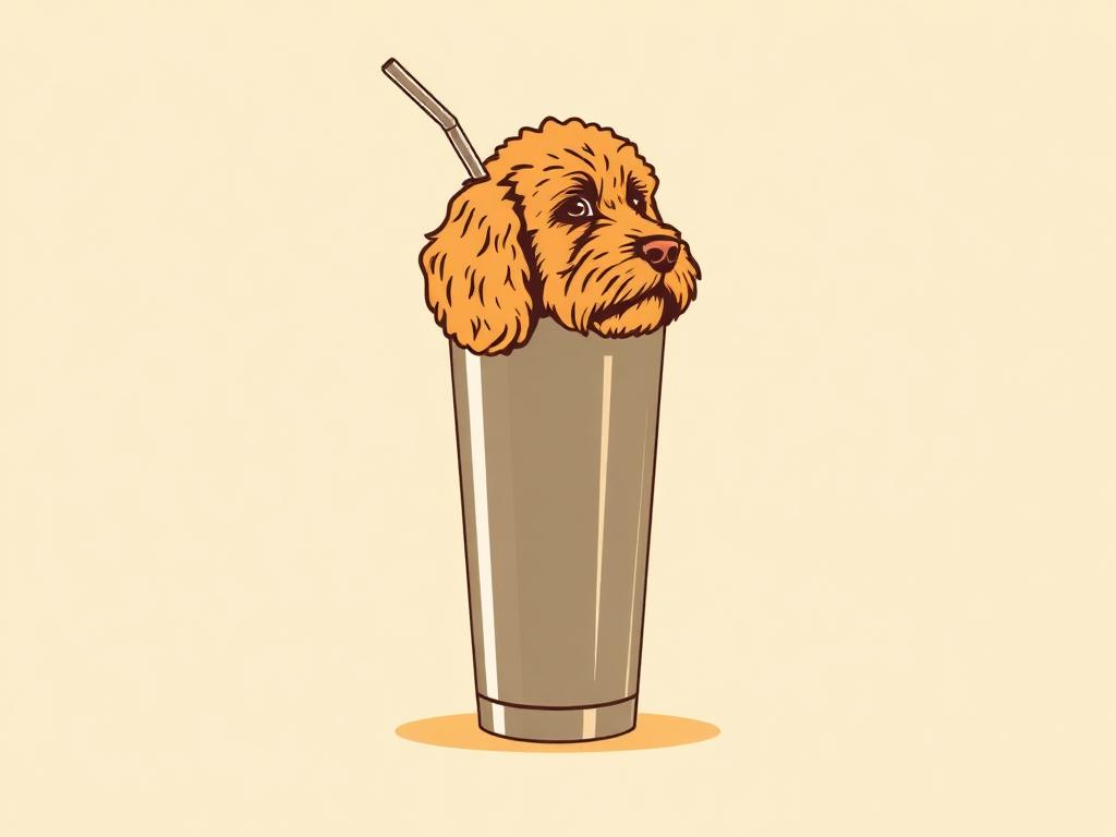 Goldendoodle Stainless Tumbler, 40oz — gift idea for a Goldendoodle