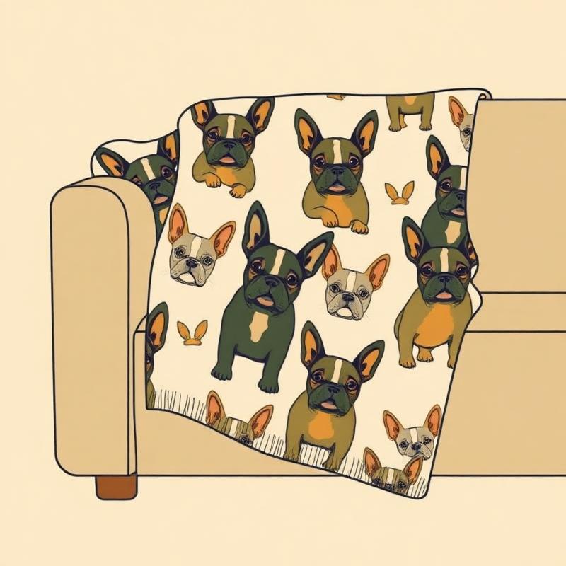 French Bulldog Flannel Blanket — gift idea for a French Bulldog