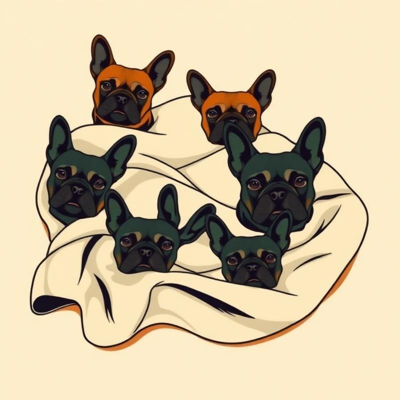 French Bulldog Lightweight Blanket — gift idea for a French Bulldog