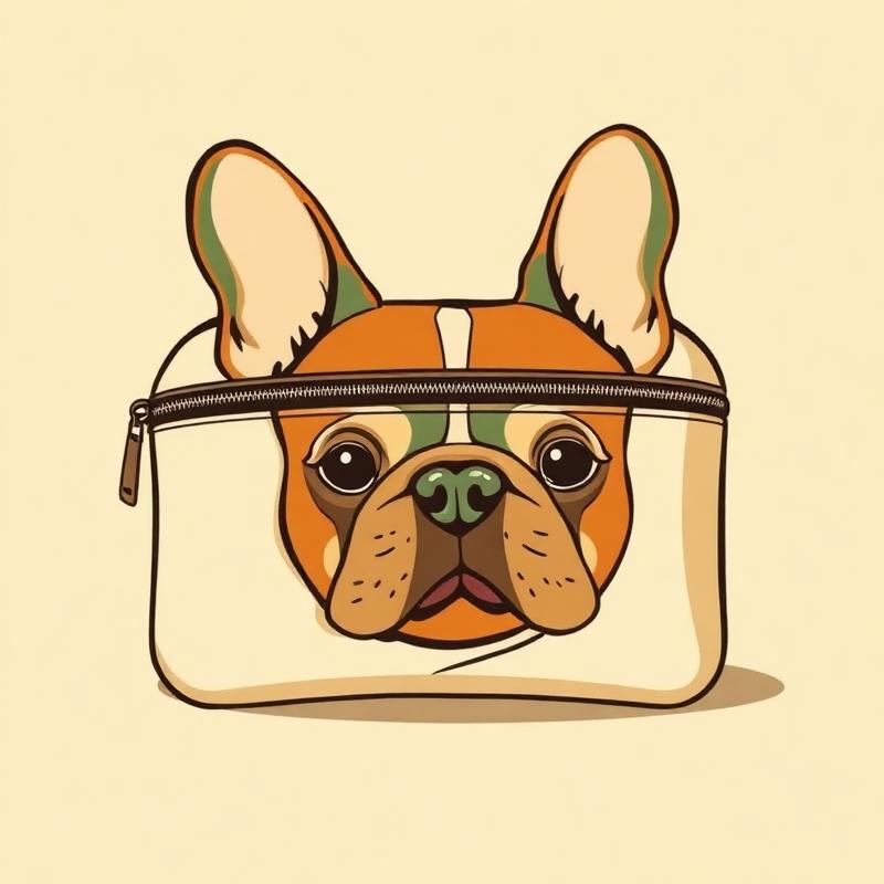 French Bulldog Cosmetic Bag — gift idea for a French Bulldog