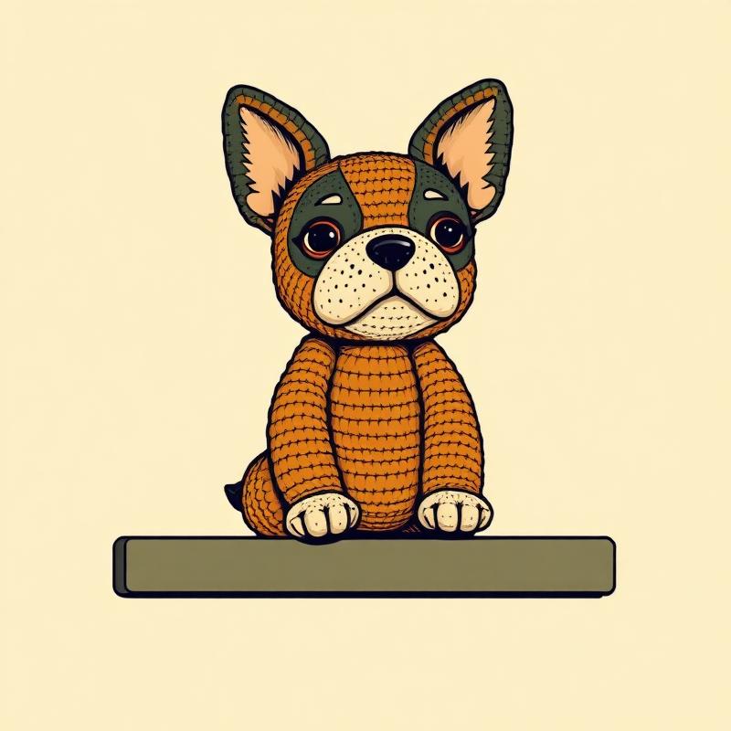 Handmade Crochet Frenchie — gift idea for a French Bulldog