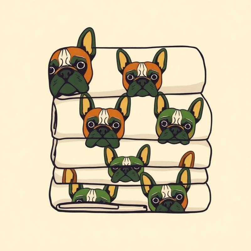 French Bulldog Dish Towel Set — gift idea for a French Bulldog