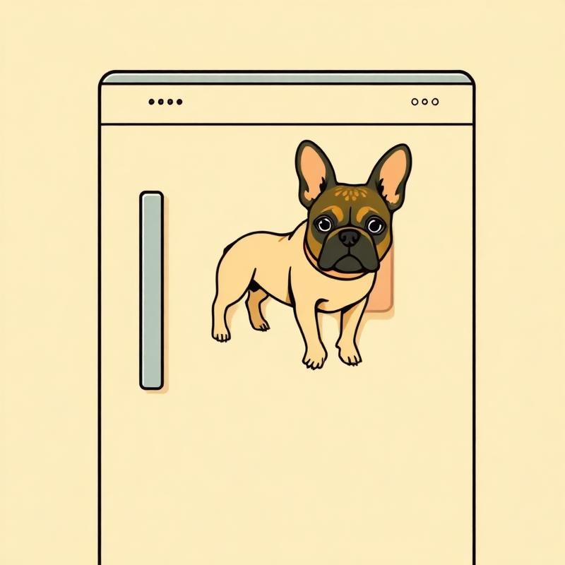 Frenchie Dishwasher Magnet — gift idea for a French Bulldog