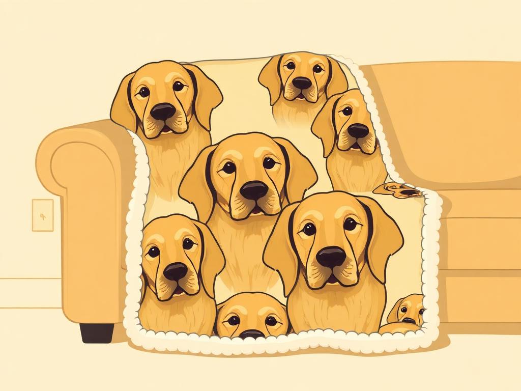Golden Retriever Sherpa Blanket — gift idea for a Golden Retriever