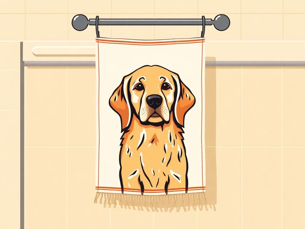 Golden Retriever Decorative Dishcloth — gift idea for a Golden Retriever