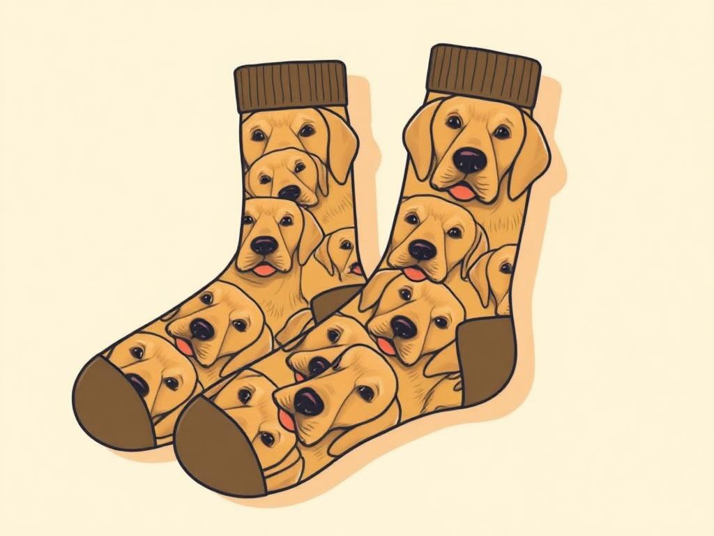 Golden Retriever Hidden-Message Socks — gift idea for a Golden Retriever