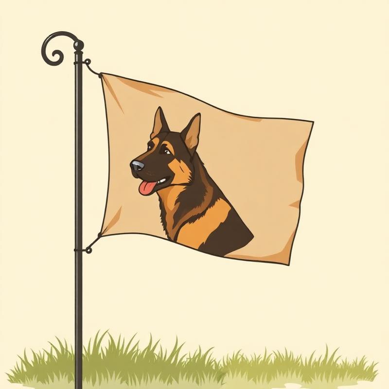 Reversible Shepherd Garden Flag — gift idea for a German Shepherd