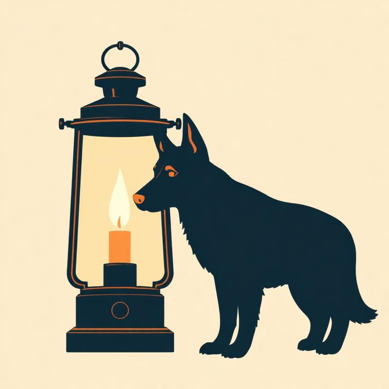 German Shepherd Lantern Decor — gift idea for a German Shepherd