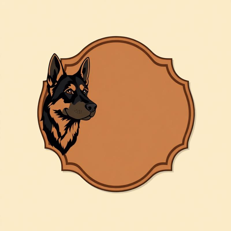 Personalized German Shepherd Name Sign — gift idea for a German Shepherd