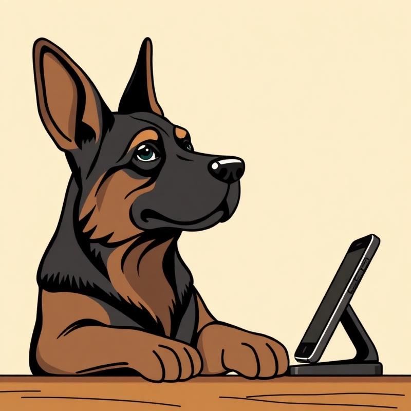 German Shepherd Phone Holder Figure — gift idea for a German Shepherd