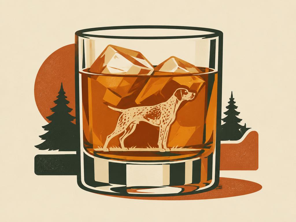 German Shorthaired Pointer Rocks / Whiskey Glass, 11oz — gift idea for a German Shorthair