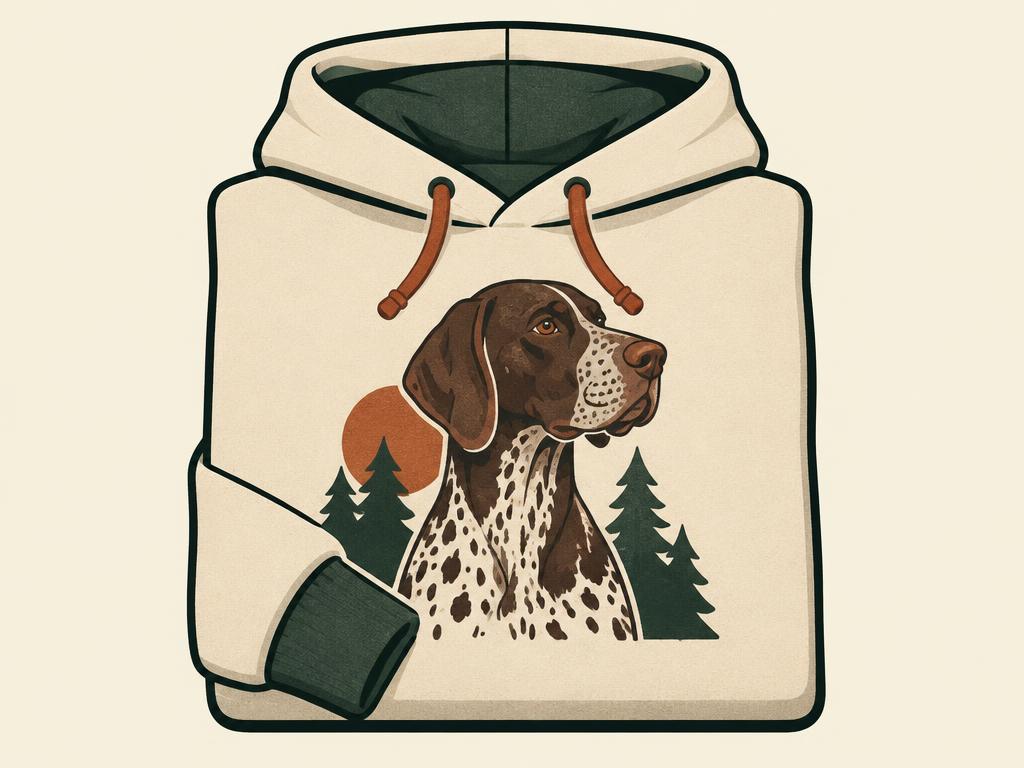 German Shorthaired Pointer Premium Pullover Hoodie — gift idea for a German Shorthair