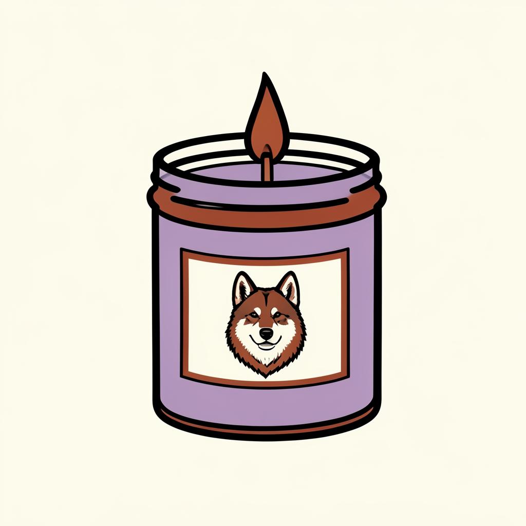 Siberian Husky Lavender Soy Candle — gift idea for a Siberian Husky