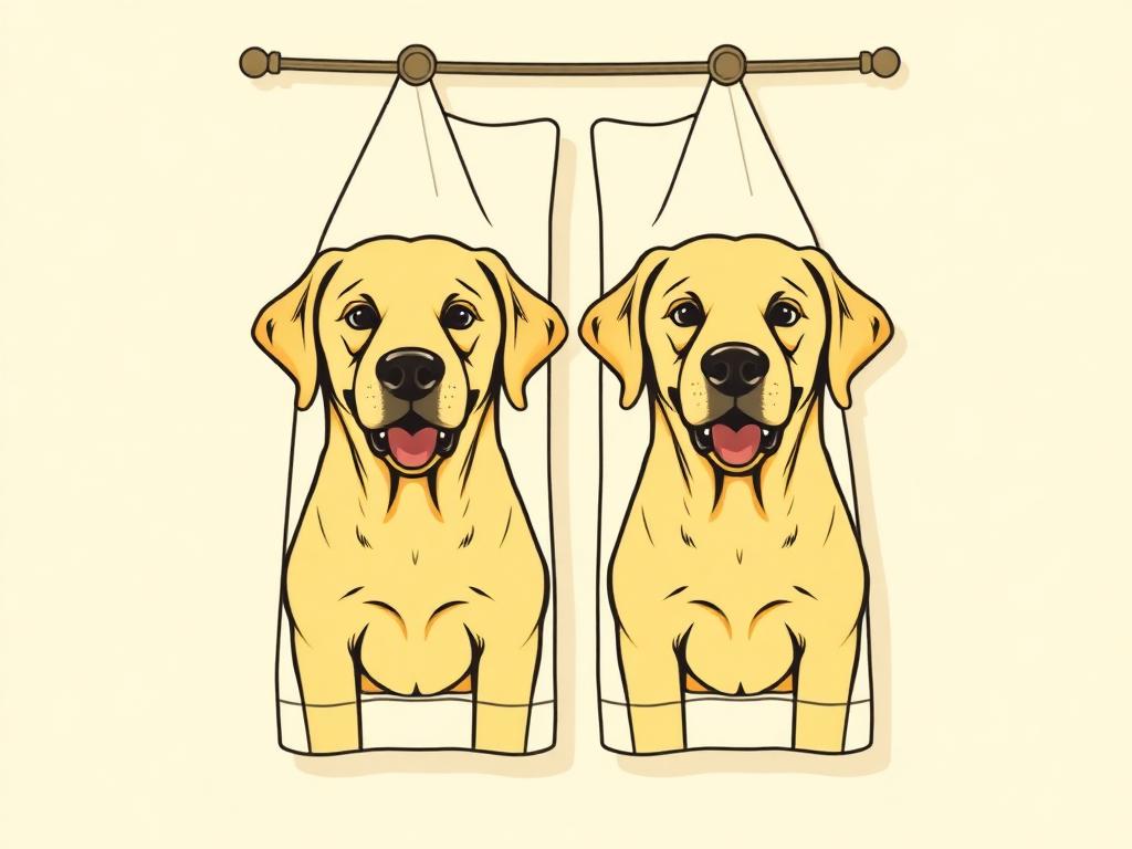 Funny Labrador Kitchen Towels — gift idea for a Labrador Retriever