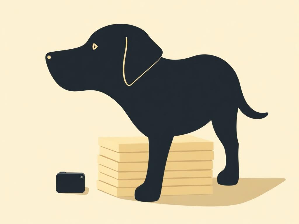 Black Lab Sticky Notes — gift idea for a Labrador Retriever