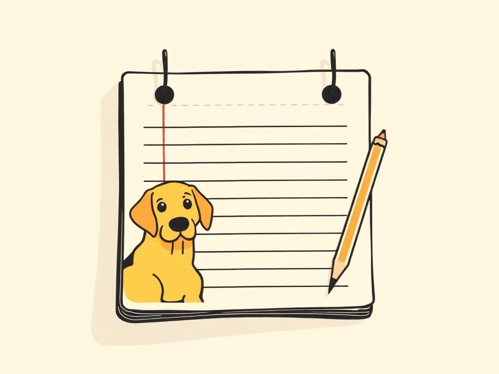 Labrador Sticky Note Pad — gift idea for a Labrador Retriever