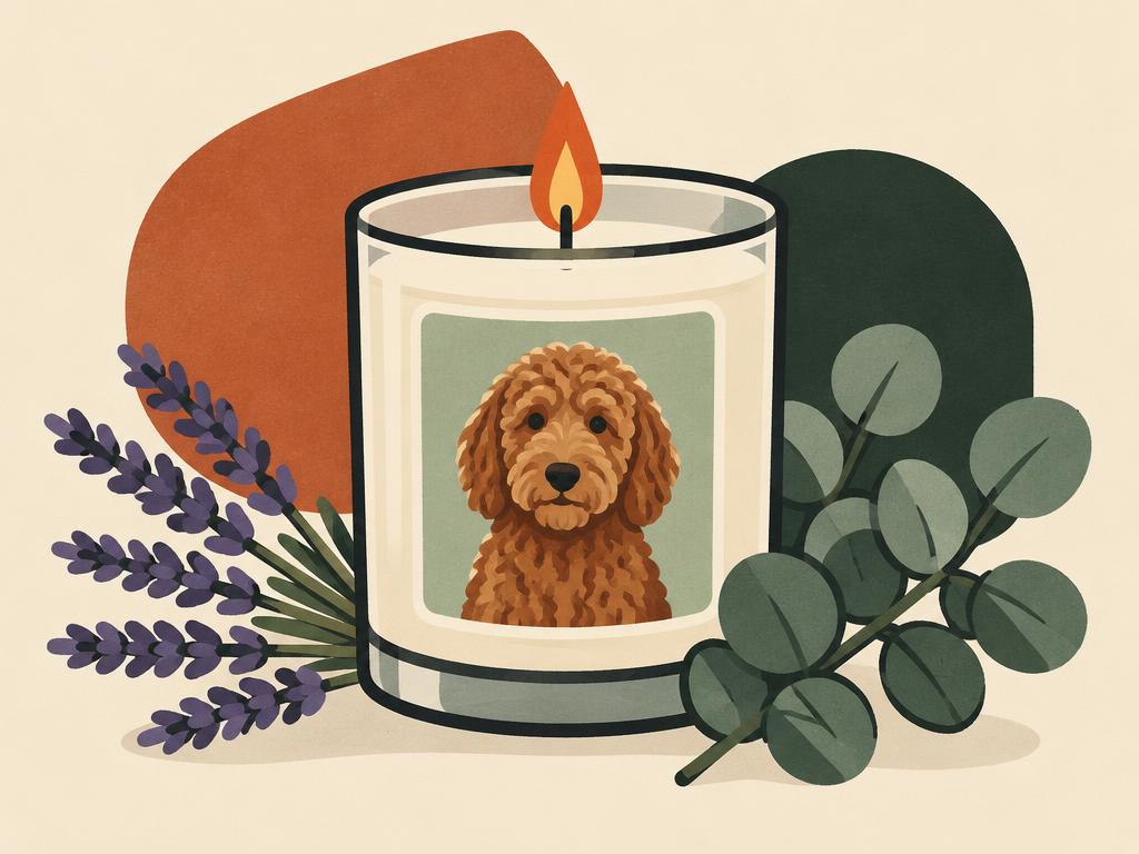 Labradoodle Lavender & Eucalyptus Candle, 7oz — gift idea for a Labradoodle