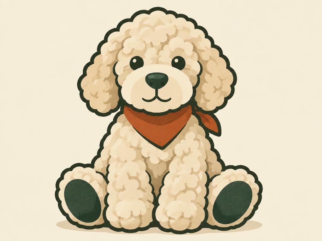 TigerHart "Laurel" the Labradoodle Plush, 12" — gift idea for a Labradoodle